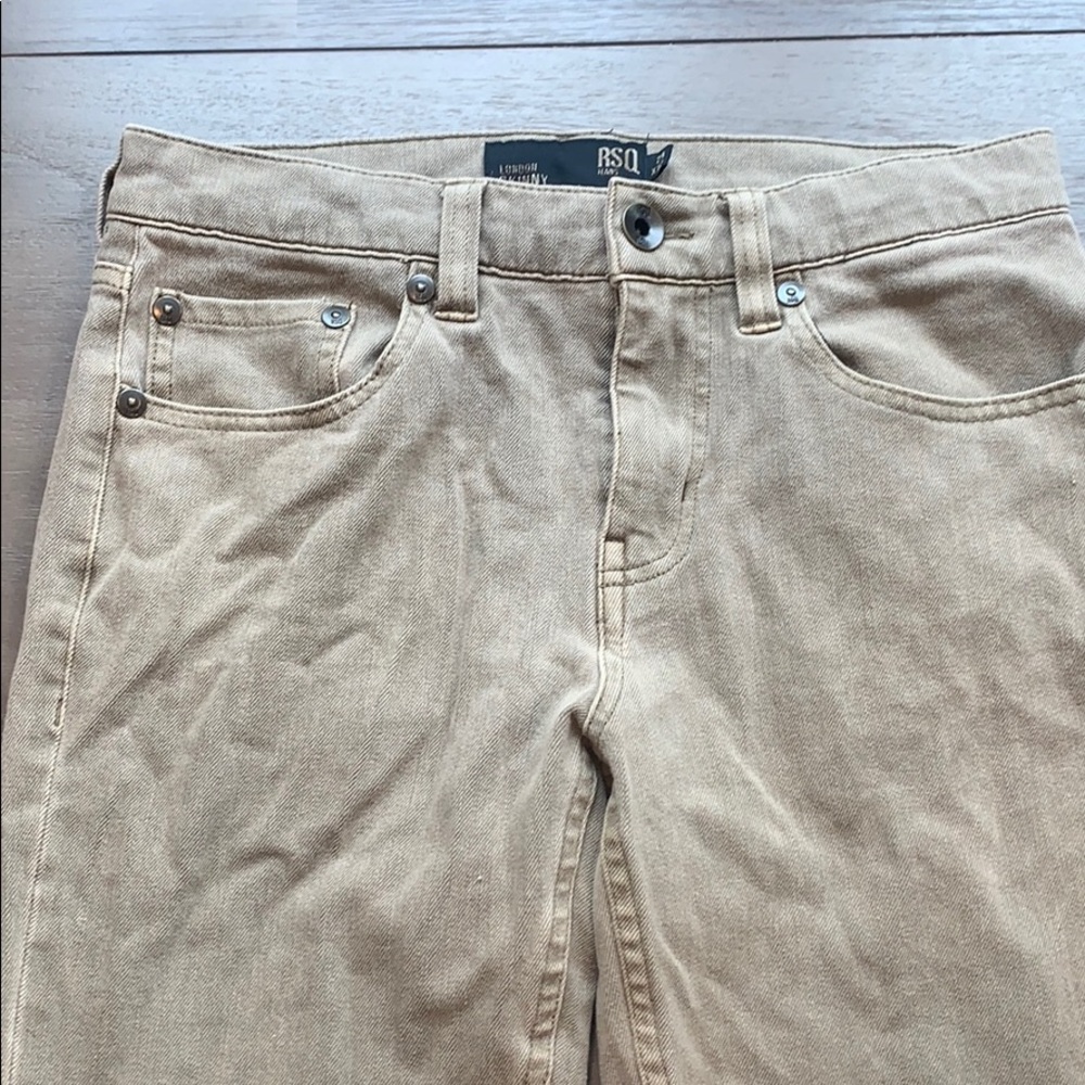 RSQ London Skinny Jeans Tan Weathered size29x32
